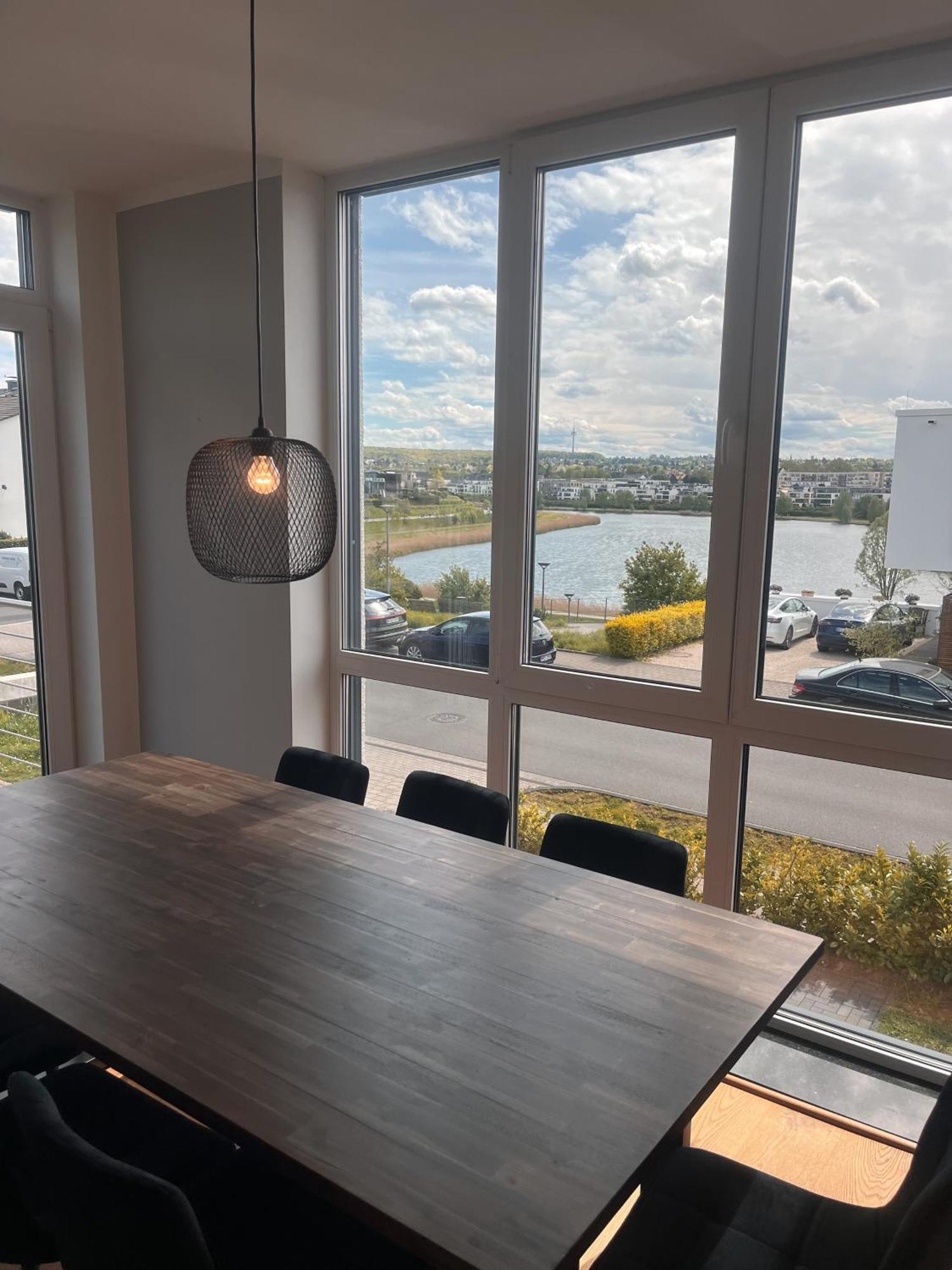 Haus Mit Panoramablick Auf Den Phoenixsee Dortmund Bagian luar foto